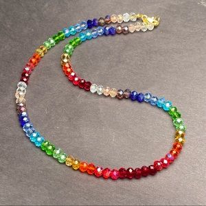 Rainbow Crystal Necklace